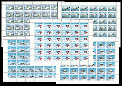 2005 РФ, Самолеты ОКБ им. А.И.Микояна, серия листы 6х6, состояние ** . СК 1044-48 (кат. 5400руб)