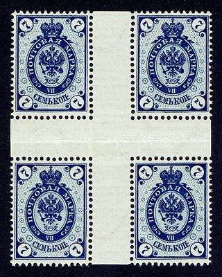 1891 Финляндское княжество, 7коп, крест, состояние **. Norma(spec.) 47 GP (кат. 135 €) Сол 42 - 
