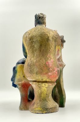 Архипов Алексей Андреевич (1955 г.) - Швея. 1983 г. Керамика, роспись 
36 х 26 х 20 см