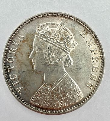 Уильям Вайон (1795 - 1851) - Монета. Британская Индия. 1 рупия. 1901 г. . Серебро 0.917 пробы. 