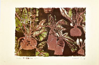 (П) Васильева Ирина Геннадьевна - Свёкла. 2017 г. Бумага, литография 
35 х 50 см 
Васильева Ирина 