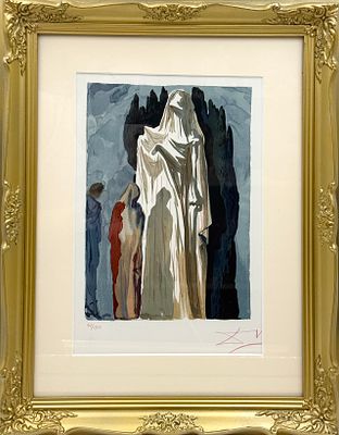 (П) Дали Сальвадор (1904-1989) - Еретики (The Heretics). Иллюстрация к &laquo;Божественной комедии&raquo; 