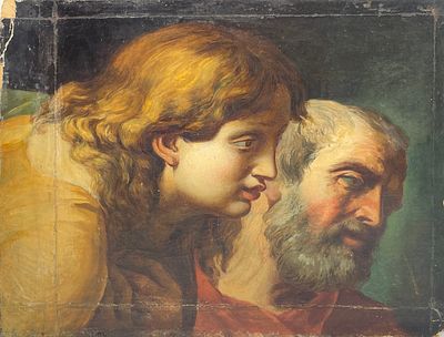 (П) Неизвестный художник - Копия с этюда к картине Александра Иванова "Явление Христа народу". 