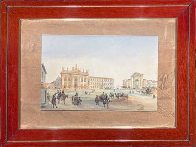 (М) Неизвестный художник - Рим. Бумага, акварель 
25.5 х 40 см