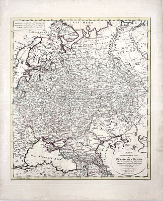(П) Франц Людвиг Гуссфельд (Franz Ludwig G&uuml;ssefeld) (1744 - 1807) - издатель - Карта европейской 