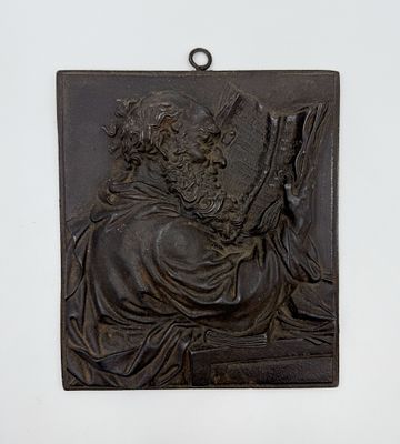 (П) Леонард Пош (Posch Leonard, 1750-1831)- автор модели - Барельеф. Ученый - Апостол Иоанн 