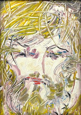 (П) Зверев Анатолий Тимофеевич (1931-1986) - Портрет Саши Шумского. 1978 г. Картон грунтованный 