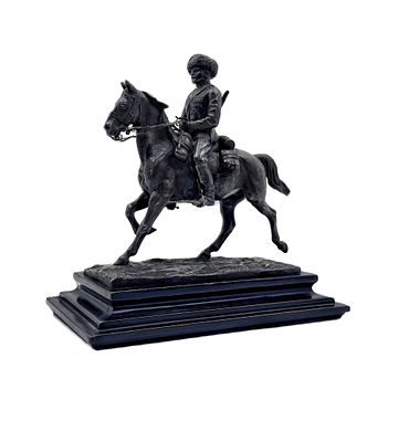 (П) [ТОП-ЛОТ] Скульптура "Всадник на лошади". 1908 - 1917 гг. Мастерская Братьев Грачевых. 
