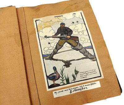 (П) Протопопов Иван - Альбом. 1920-е гг. 37 х 28 см 
Бумага, акварель 
37 листов