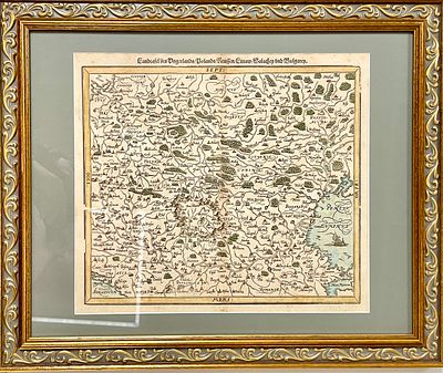 (П) [Из &laquo;Космографии&raquo; Себастьяна Мюнстера] Карта Восточной Европы. [Landtafel des Ungerlands 