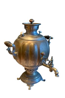 (М) Самовар круглый. Россия, Товарищество паровой самоварной фабрики наследников В.С. Баташева 