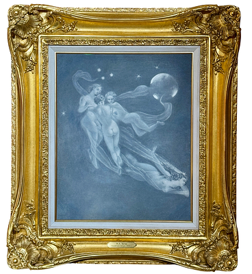 (М) Зичи Михаил Александрович (1829-1906) - Падучая звезда. Ок. 1879 г. Бумага (грунтованная 