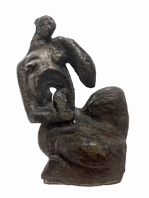 (М) Неизвестный Эрнст Иосифович (1925-2016) - Обнаженная. Начало 1960-х гг. . Бронза 