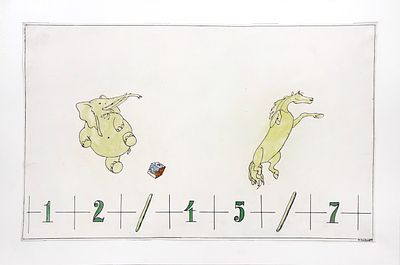 (М) Кабаков Илья Иосифович (1933-2023) - Математика. 1973 г. . Бумага, фотография, цветные 