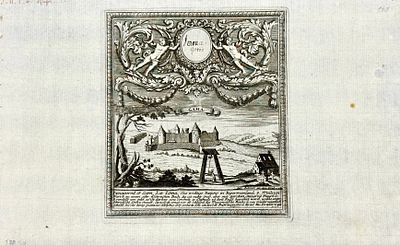 (П) Боденер Габриэль Старший (Gabriel I Bodenehr; 1673-1765) - Ивангород. 1735 г. Бумага верже 