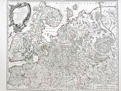 (П) Дидье Робер де Вогонди (Didier Robert de Vaugondy, 1723–1789) - Карта северной части 