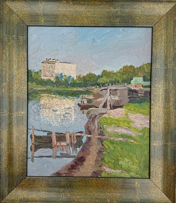 (П) Гохштейн Меер Михайлович (1871-1942) - Крестовский остров (Петроград). 1920-е годы. Картон 