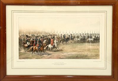 (П) Раффе Огюст (Raffet Denis-Auguste-Marie) (1804–1860) - автор оригинала - Смотр кавалерии 