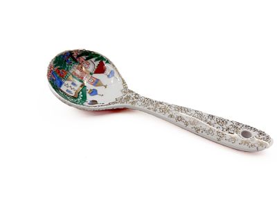 Ложка. форма ЛФЗ по мотивам А.Воробьевского &laquo;Древнерусское зодчество&raquo;. 1990 г. 18,7 х 6,4 см 