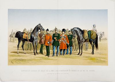 (П) Встреча Императора Пруссии и Росси 6 июня 1867. Изд. Lemercier, 1868 г. Бумага, литография. 