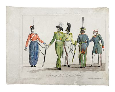 (П) Годфруа Адриен Пьер Франсуа (Adrien Pierre Fran&ccedil;ois Godefroy; 1777-1865) - Офицеры русской 