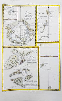 (П) [Третья экспедиция Джеймса Кука] Карта Авачинской бухты, на восточном побережье Камчатки; 
