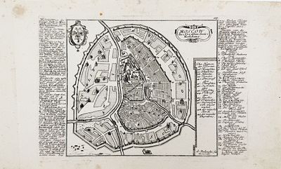 (П) Карта Москвы и резиденции царя / карт. Г. Боденер по А. Олеариусу [Moscow des grossen Zaar 