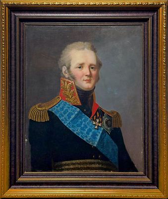 (М) Щукин Степан Семенович (1762-1828) - Портрет Императора Александра I. 1809-1812 гг. Холст на 