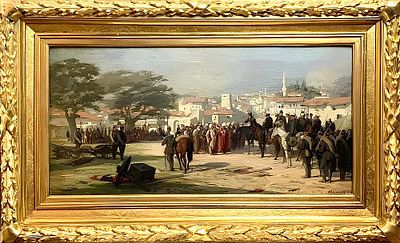 (М) *Манизер Генрих Матвеевич (1847-1925) - Сцена из русско-турецкой войны 1877-1878 годов. 1880-е 