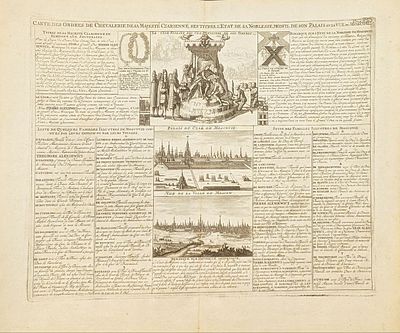 (П) Карта рыцарских орденов его царского величества, его титулы, штат его дворянства, вид его 