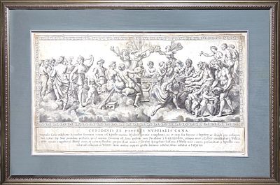 (М) Никола Дориньи (1658 - 1746) - Психея и Купидон. XVII в. 67 х 39 см 
Бумага, гравюра. 
Николас 