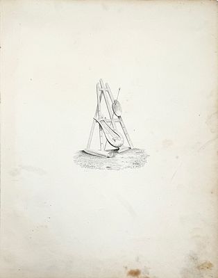 (М) Менцов Николай Николаевич (1814-1846) - Аллегория поэзии и живописи (искусства). 1836 г. 