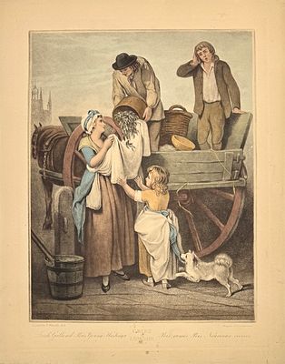 (М) Гравер Франческо Вендрамини (1780-1856) по рисунку Фрэнсиса Уитли (1747-1801) - Свежесобранный 
