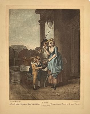 (М) Гравер Энтони Кардон (1772-1813) по рисунку Фрэнсиса Уитли (1747-1801) - Вишни: пять пенсов за 
