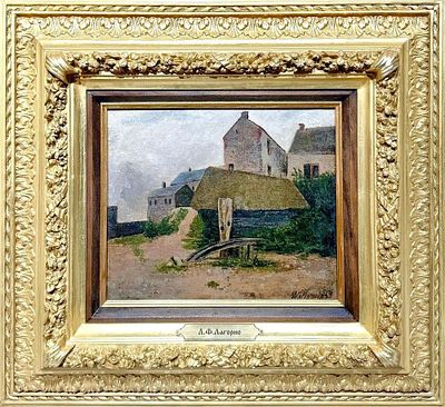 (М) Лагорио Лев Феликсович (1826-1905) - Пейзаж. 1859 г. Холст, масло. 25,5 х 30,5 см. ЭКСПЕРТНОЕ 