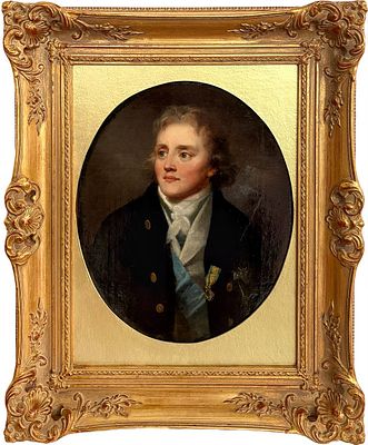 (М) Неизвестный художник. - Портрет графа Густава Армфельта. 1790-1794 гг. Холст, масло. 34 х 27,2 см. 