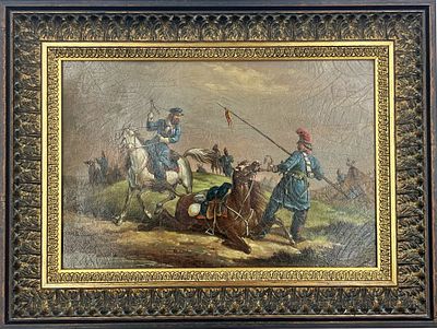 (П) [Приписывается] Бахман-Хофманн Б. - Русские казаки в Крымской войне. 1880 г. 21 х 28 см 
