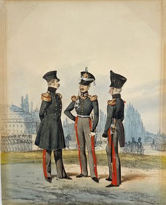 (М) Дитрих Генрих Мария Монтен (1799 -1843) - автор оригинала; Эккерт Вайс - издатель. - Офицеры 