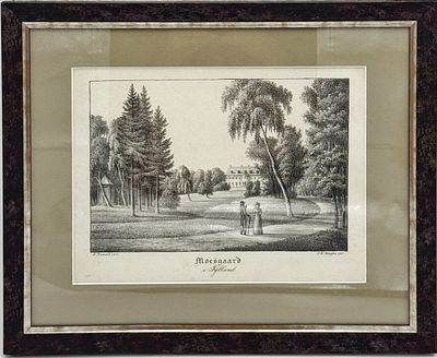 (М) Петерсен Сёрен Хенрик (1788-1860) - Моесгаард. 1840 г. Бумага, литография. 21,8 х 28,5 см