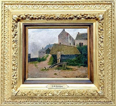 (М) Лагорио Лев Феликсович (1826-1905) - Пейзаж. 1859 г Холст, масло 25,5 х 30,5 см. ЭКСПЕРТНОЕ 