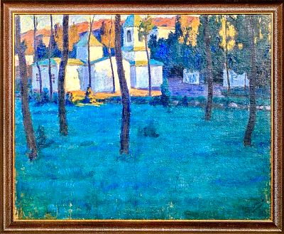 (М) Фогель Борис Александрович (1872-1961) - Ночной пейзаж. Конец XIX - начало ХХ века. Холст 