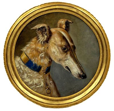 (П) Швабе Александр Петрович (Иоганн Александр Готлиб) (1818-1872) - Портрет императорской собаки 