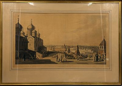 (П) Жерар Делабарт (1730- 1810) - Вид Москвы снятый с императорского дворца по левую сторону, 1816 г. 