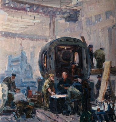 Василий Борисенков - Эскиз. 1953 г., Картон, масло. описание: 
Эскиз 1953 г. 
Картон, масло 