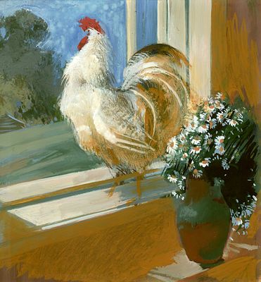 Марушкин Олег - Утро в деревне. 1988 г., Бумага, гуашь. Описание: 
Утро в деревне 
1988 г. 