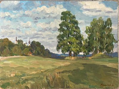 Геннадий Прытков - Лето. 1988 г., Картон, масло. описание: 
Лето 
1988 г. 
Картон, масло 
Размер 