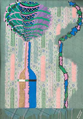 Рашид Доминов - Июль. описание лота: 
Рашид Доминов - Июль 
Бумага, акрил, 2010 год 
Размер 85х59 см 