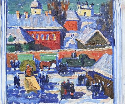 Николай Латышенко - Старый город. описание лота: 
Николай Латышенко - Старый город 
Картон, масло 