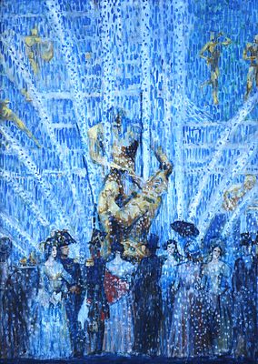 Владимир Янтарев - Самсон. описание лота: 
Владимир Янтарев - Самсон 
Холст, масло 
Размер 98х71 см 