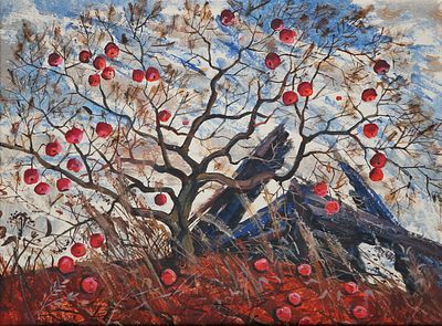 Лев Московский - Последние яблоки. описание лота: 
Лев Московский - Последние яблоки 
Картон 